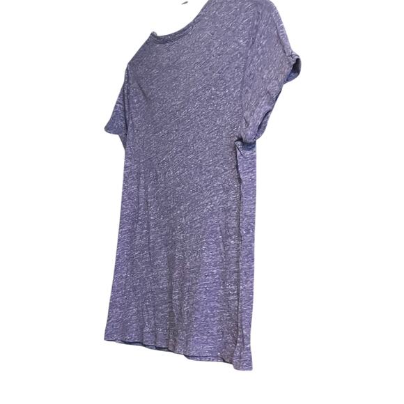 DANSKIN NOW ACTIVE TEE SHIRT, WOMENS, L, HEATHER LAVENDER, SHORT SLEEVE, V-NECK - Picture 5 of 10